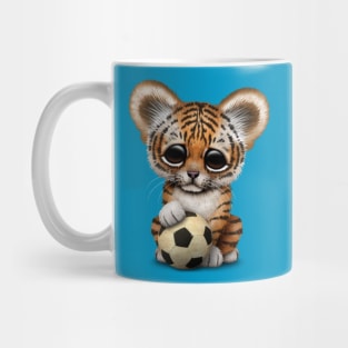 Tiger Cub With Football Soccer Ball Mug